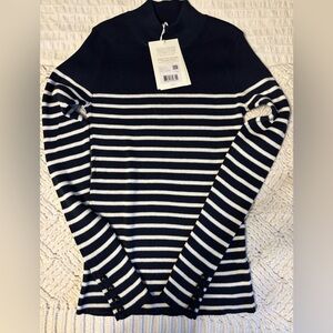 NWT Sezane Simon Jumper Navy Stripe